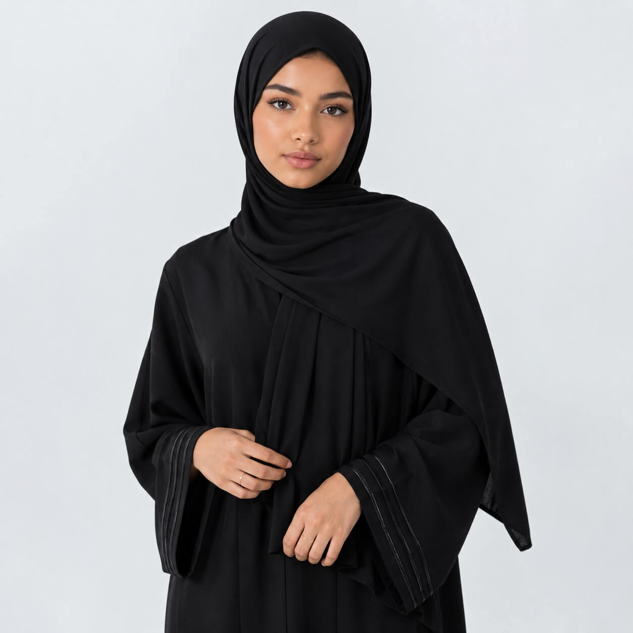 Jersey Hijab Schwarz online kaufen Premium Jersey Hijab in Schwarz – klassischer Basic-Look