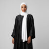 Jersey Line Hijab White