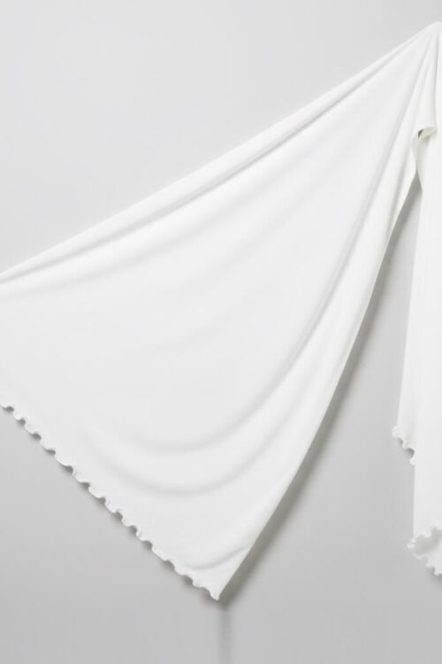 Jersey Line Hijab White