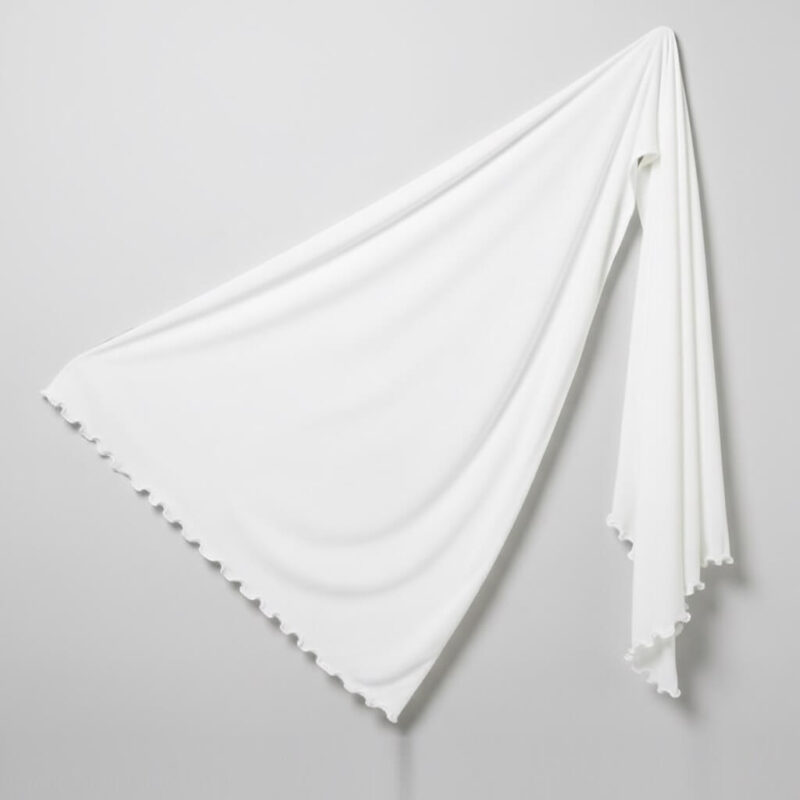 Jersey Line Hijab White