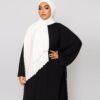 Jersey Line Hijab White