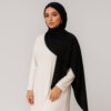 Liquid Jersey Hijab Black