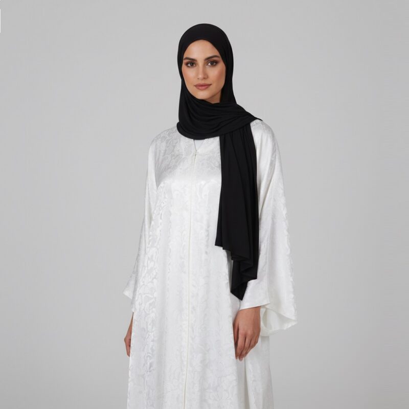 Liquid Jersey Hijab Black