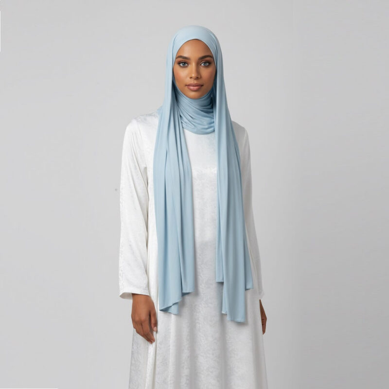 Liquid Jersey Hijab Light Blue
