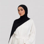 Liquid Jersey Hijab Schwarz