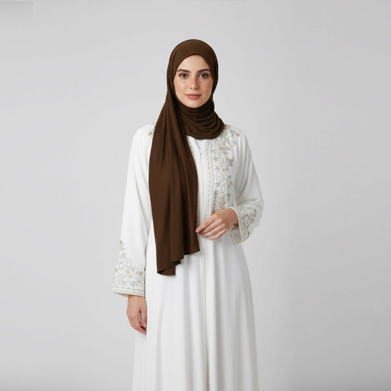 Jersey Hijab Braun