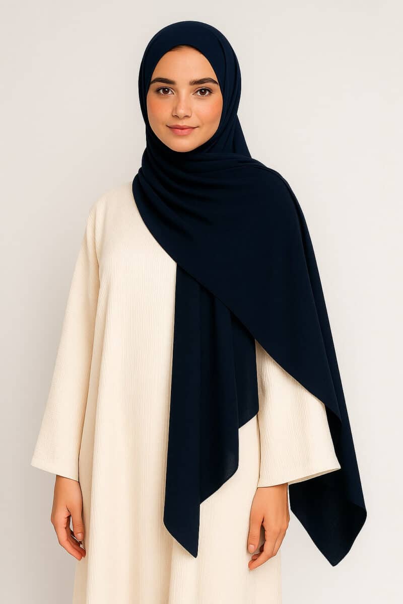 Premium Jersey Hijab Dunkelblau