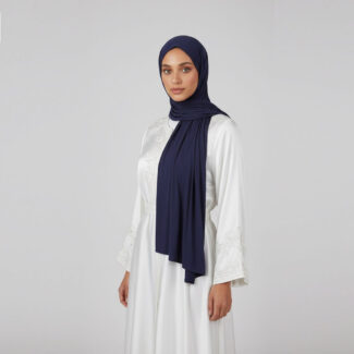 Jersey Hijab Navy