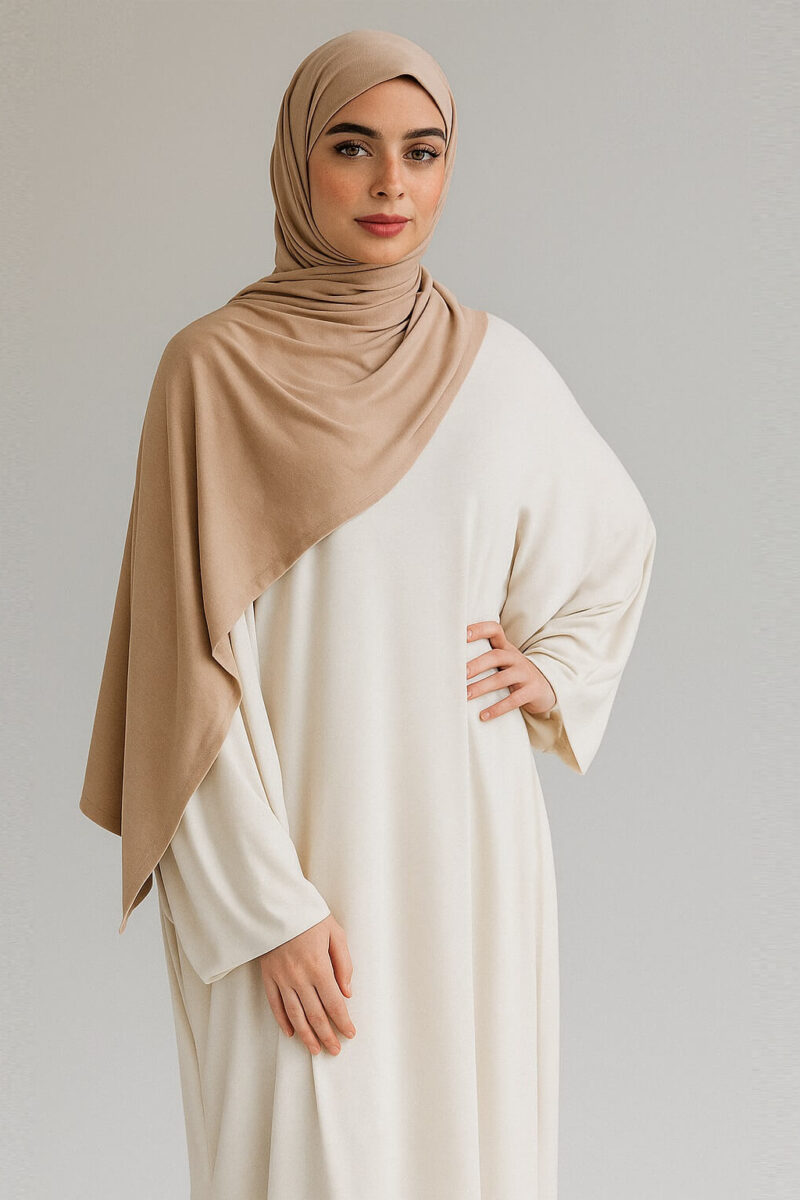 Premium Jersey Hijab Sand