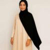 Premium Jersey Hijab Schwarz