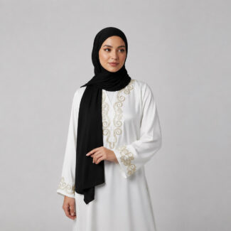 Premium Jersey Hijab Schwarz