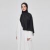 Satin Jersey hijab Intense Black