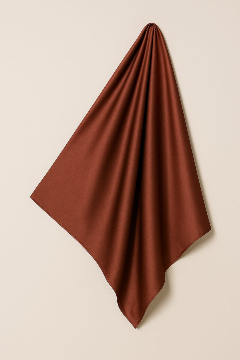 Satin Jersey Hijab Chocolate