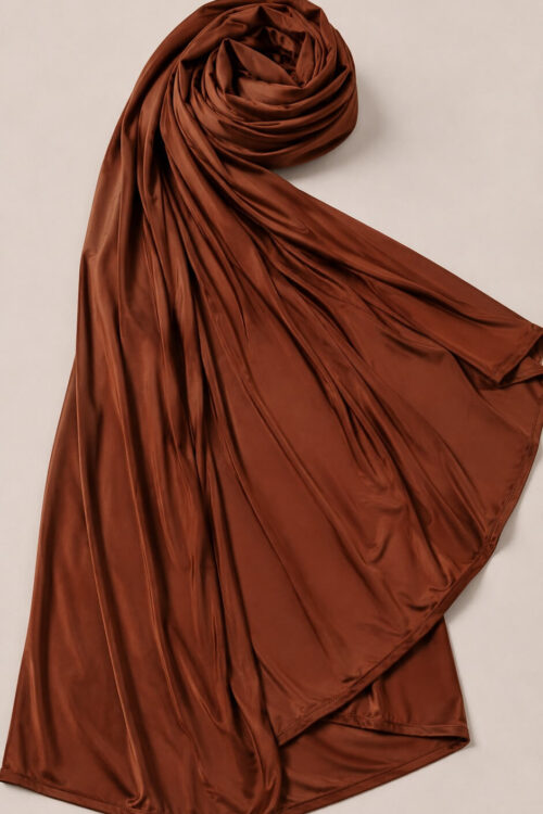 Satin Jersey Hijab Chocolate kaufen