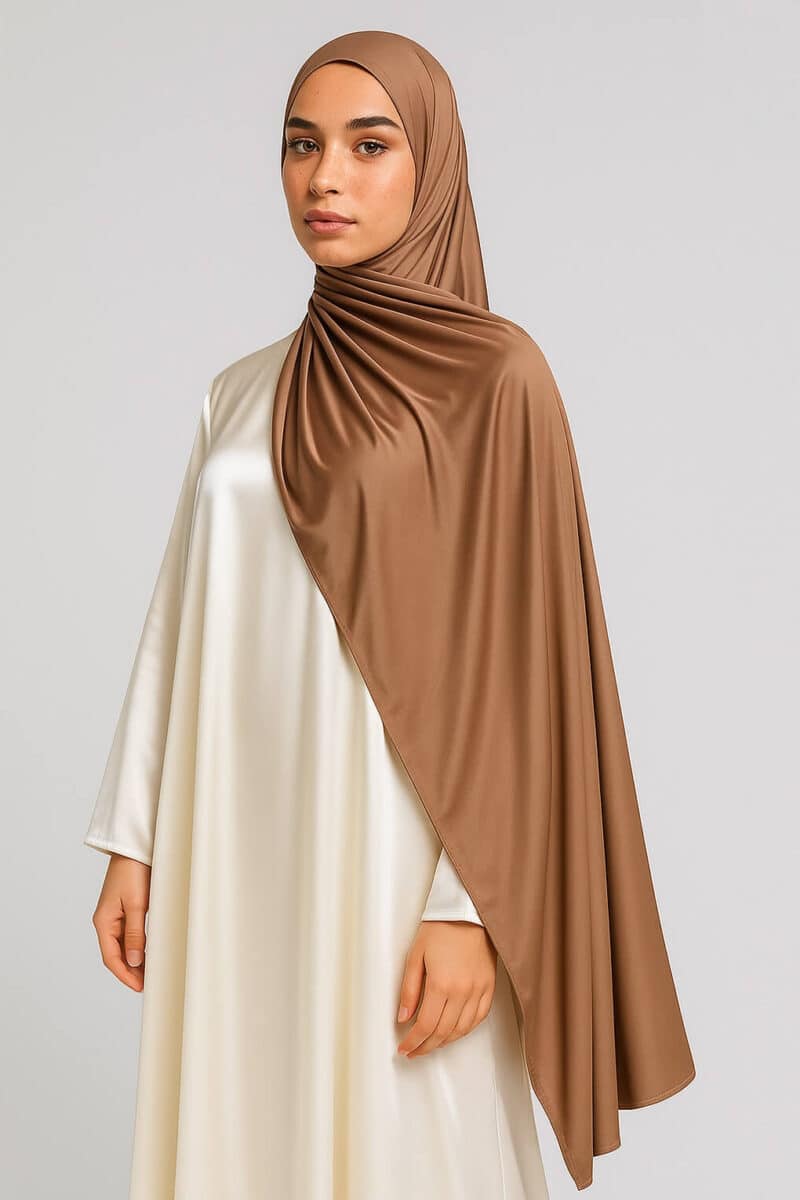 Satin Jersey Hijab Desert
