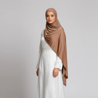 Satin Jersey Hijab Desert