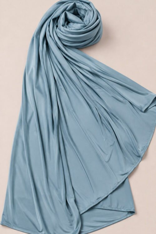 Satin Jersey Hijab Dusty Blue kaufen
