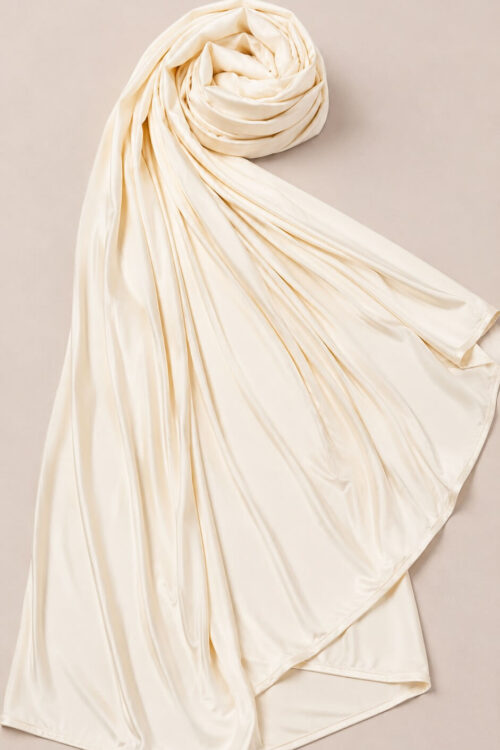 Satin Jersey Hijab Ecru online kaufen