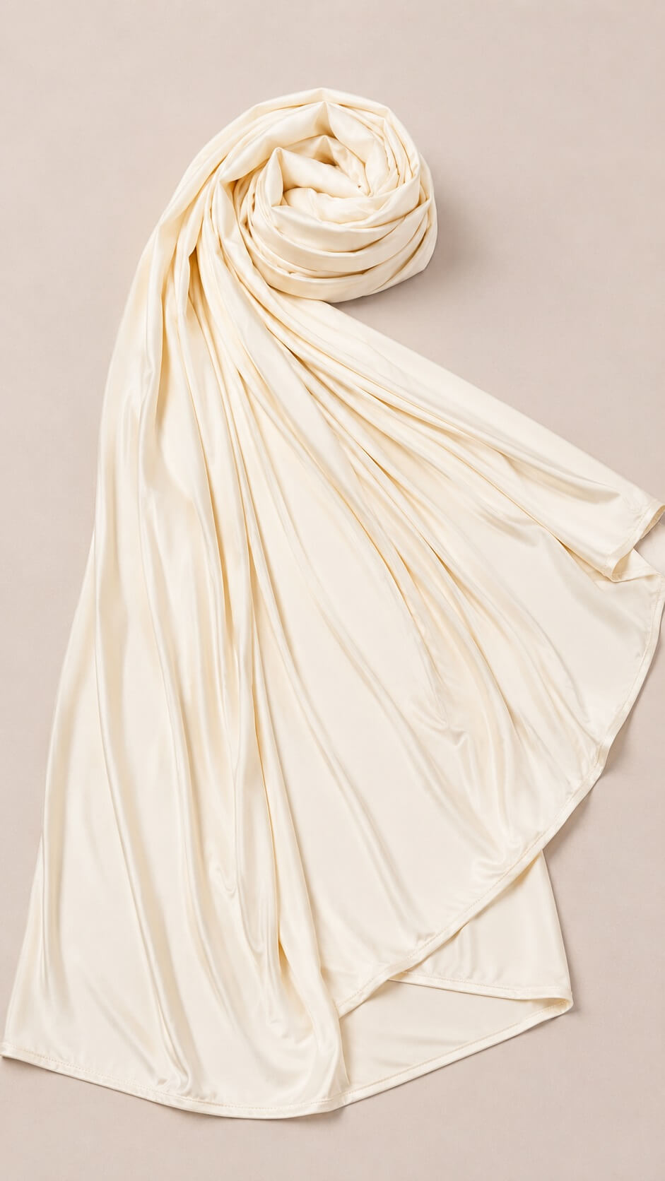 Satin Jersey Hijab Ecru online kaufen