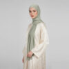 Satin Jersey Hijab Salbeigrün