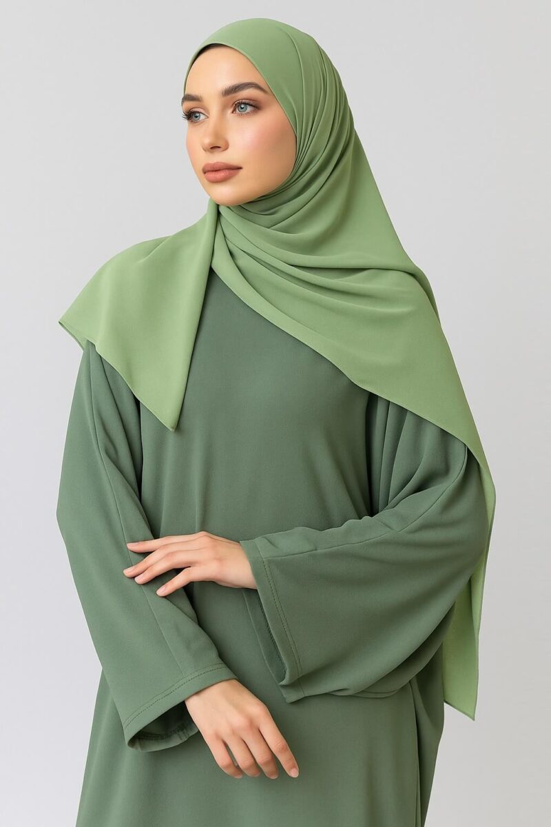 chiffon hijab pistachio