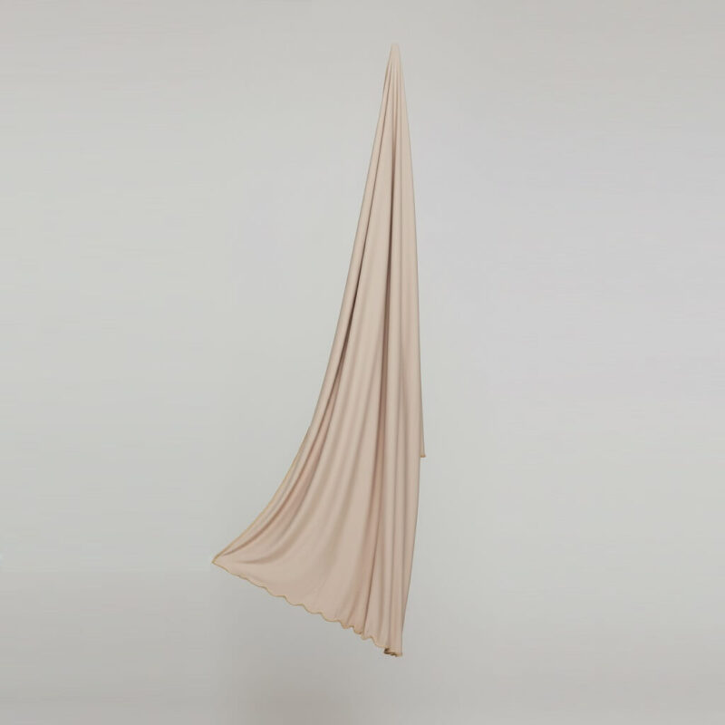 Jersey Line Hijab Cream