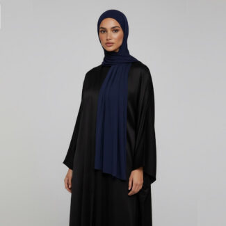 Liquid Jersey Hijab Navy