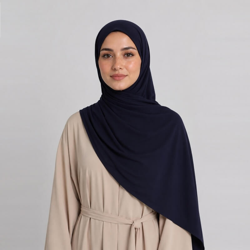 Liquid Jersey Hijab Navy Liquid Jersey Hijab Navy