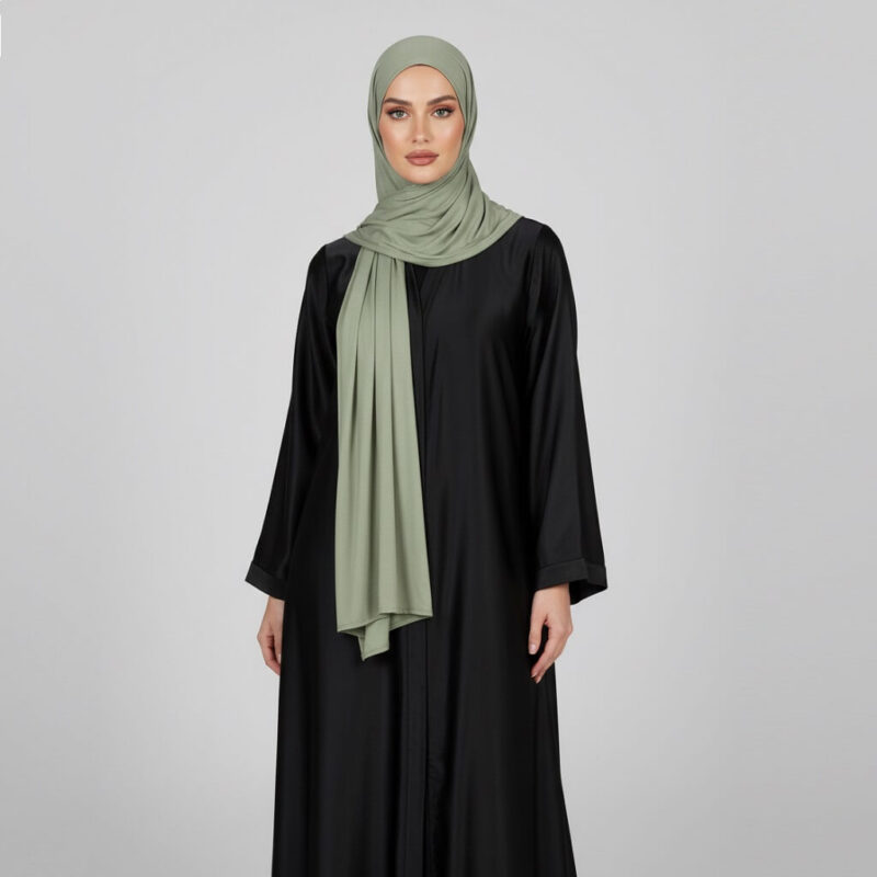 Liquid Jersey Hijab - Olive