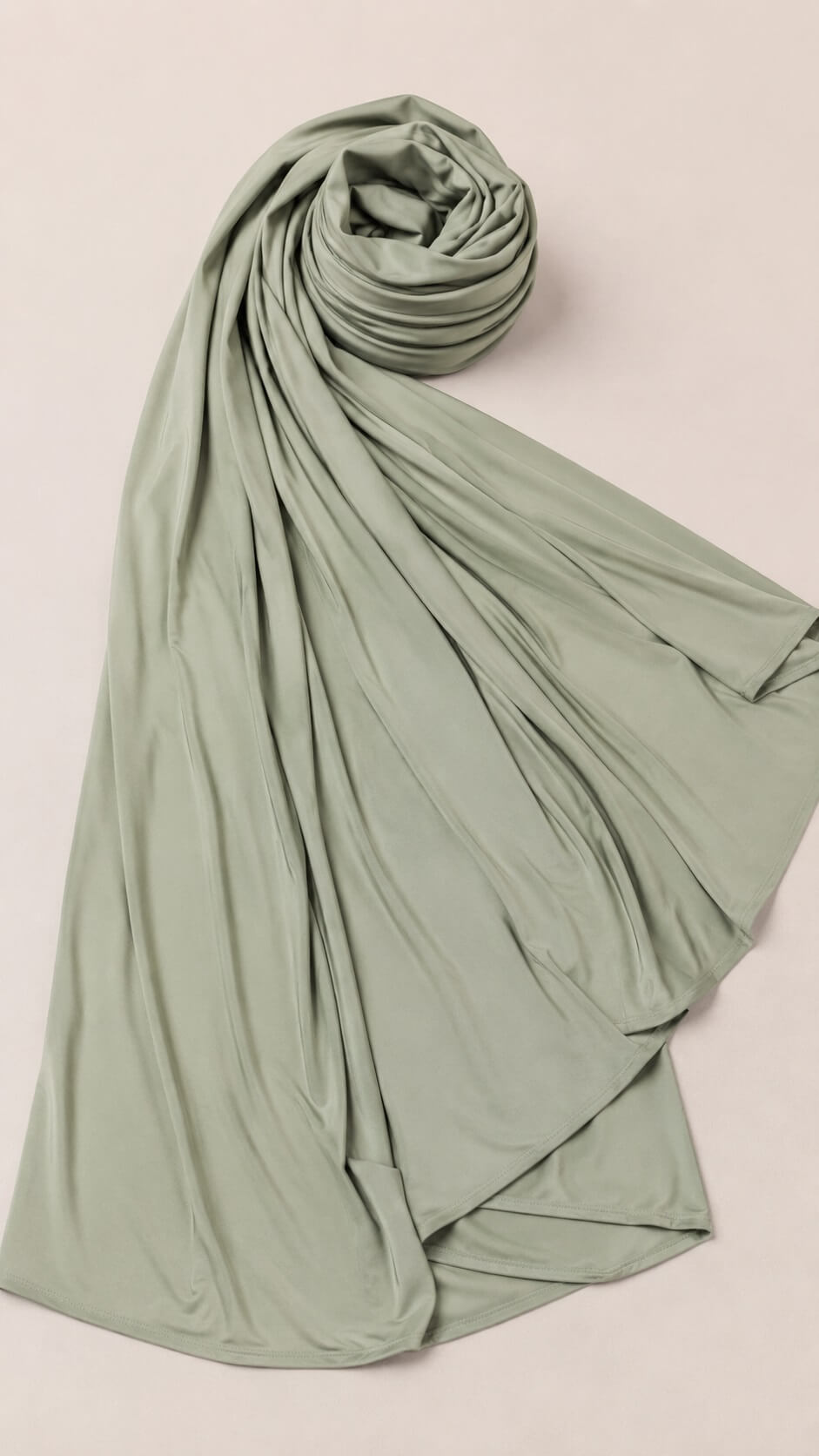 Liquid Jersey Hijab Olive online kaufen Olivgrünes Liquid Jersey Kopftuch Detailaufnahme