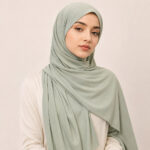 Liquid Jersey Hijab - Olive Liquid Jersey Hijab in Olive – erdiger Herbstlook
