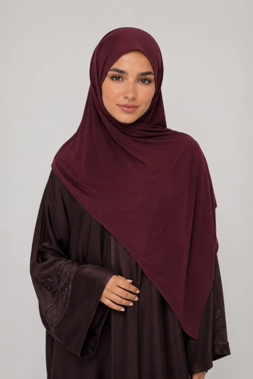 Jersey Hijab Burgunder online kaufen