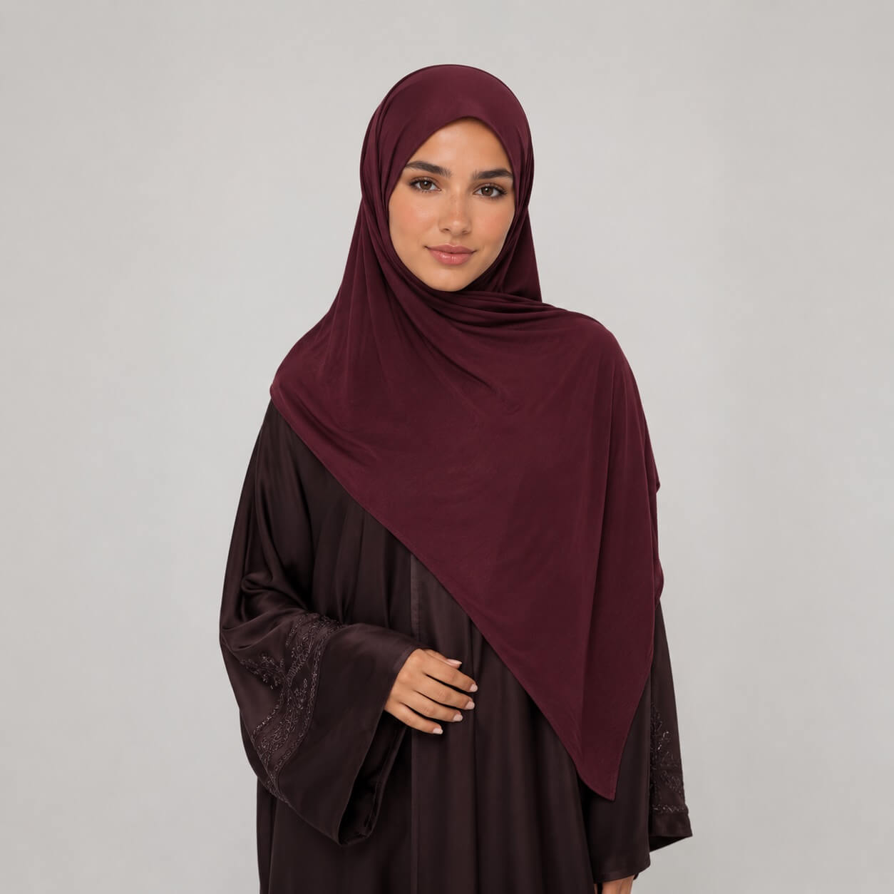 Jersey Hijab Burgunder online kaufen