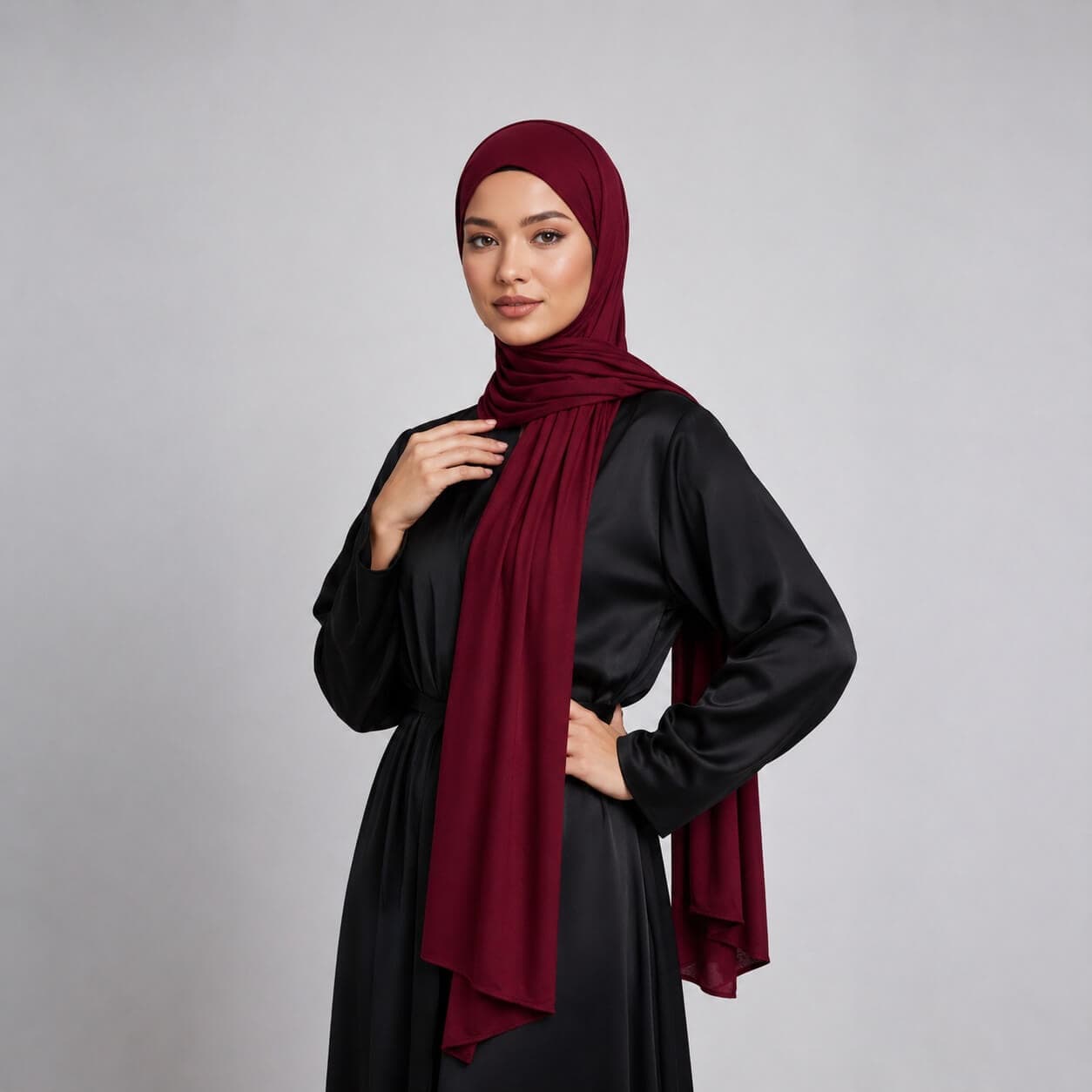 Premium Jersey Hijab Burgunder Premium Jersey Hijab Burgunder