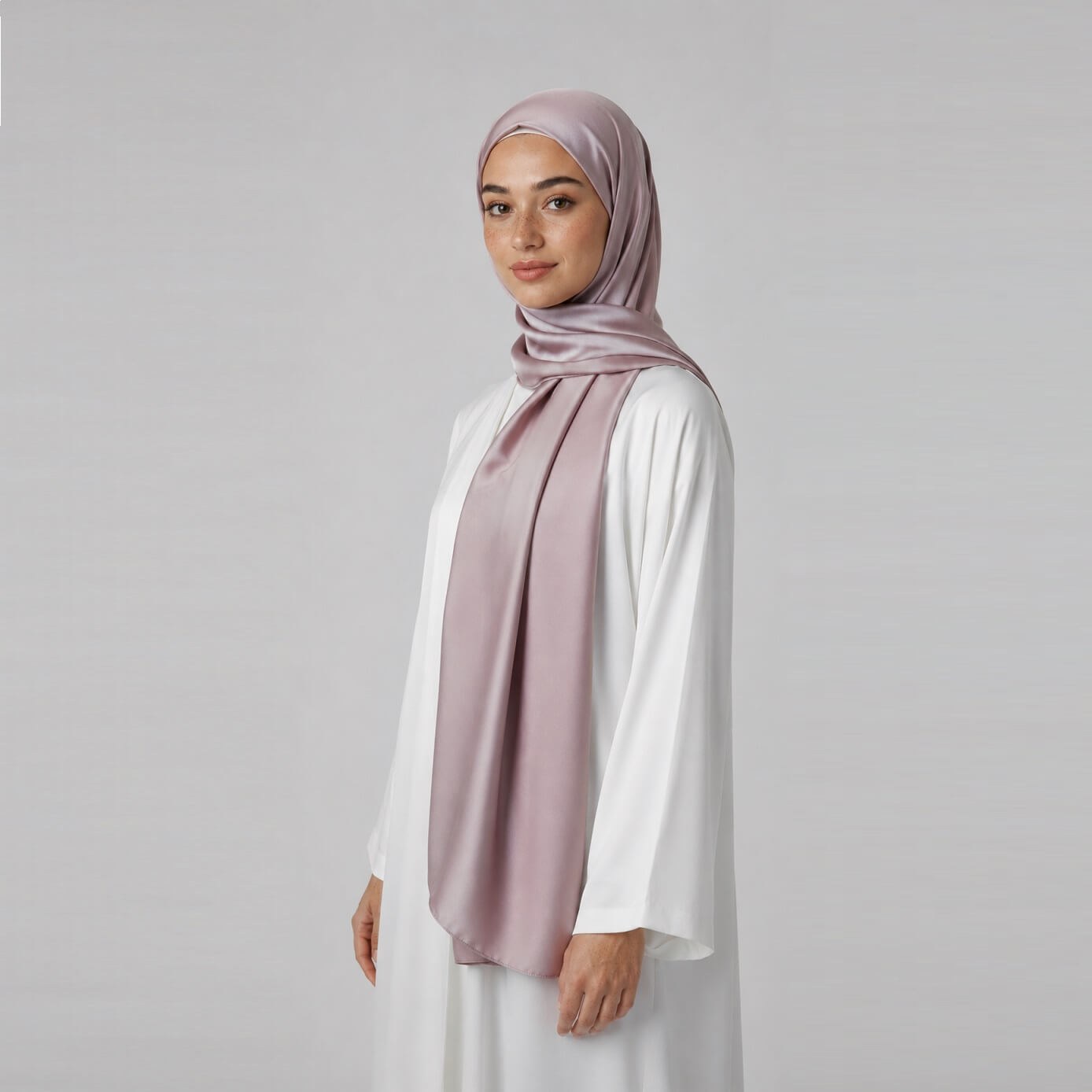 Satin Hijab Lotus