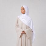 Jersey Hijab Weiss