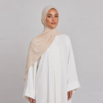 Liquid Jersey Hijab Creme