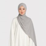 Liquid Jersey Hijab Hellgrau