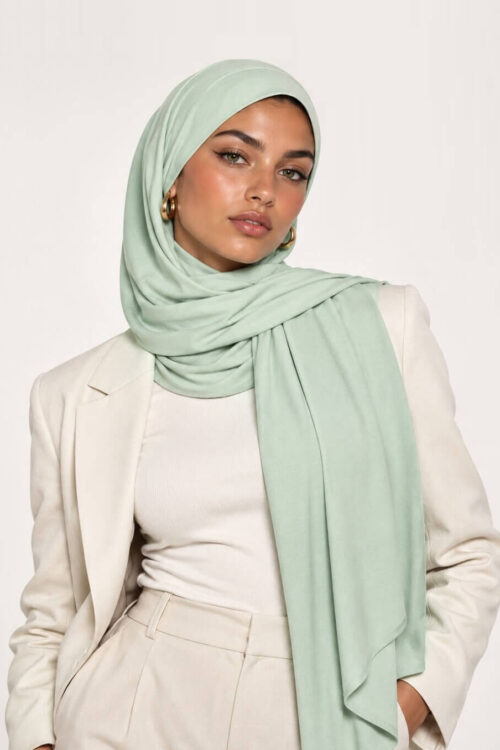 Start Jersey Hijab Mintgrün