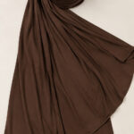 Liquid Jersey Hijab Braun Nahaufnahme