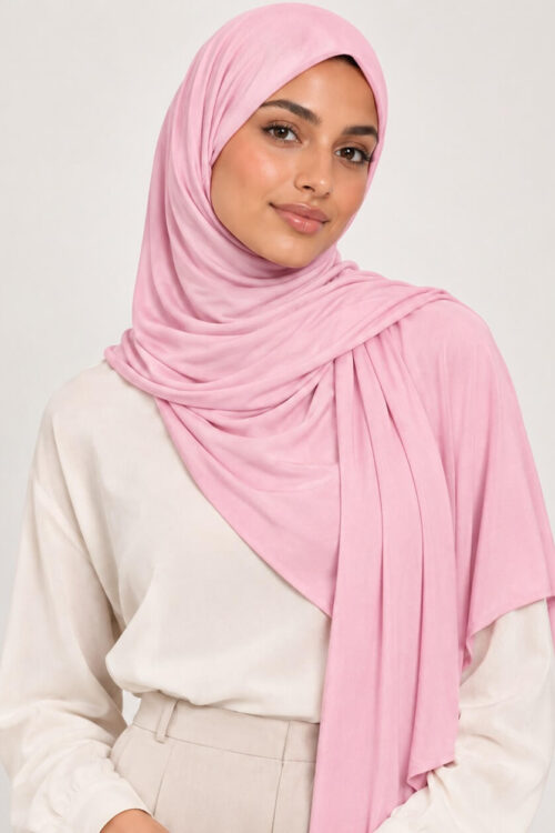 Start Liquid Jersey Hijab Rosa 3
