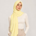 Liquid Jersey Hijab Buttergelb